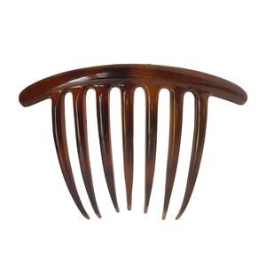 1980s Victorian Inspired Faux Tortoise Shell Lucite Oversized Tall Hair Comb
